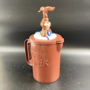 Vintage Nestle Quik Rabbit Mug Mixer Pitcher with Bunny 10" Tall by 4"